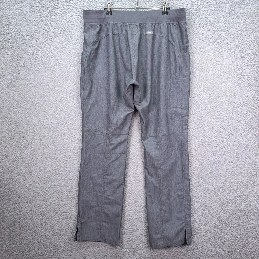 FIGS Scrub Pants Womens L/T Gray Kade Cargo Nurse Doctor Comfort Office Work‎